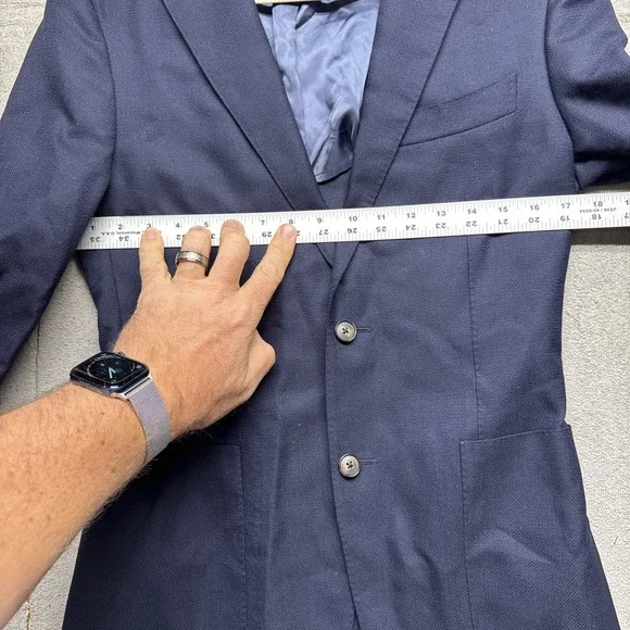 Suitsupply Havana Navy Blue Vitale Barberis‎ Wool Sport Coat Blazer 38R